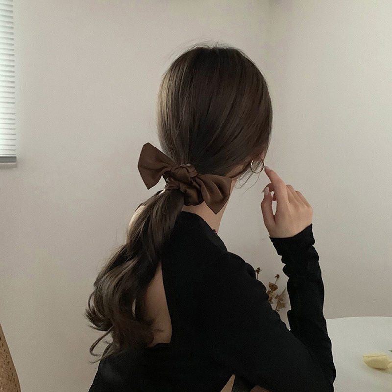Wholesale Autumn and Winter milk brown Women's New Simple Head Rope Sweet Hair Accessories